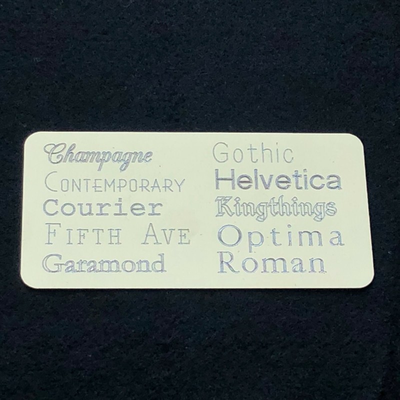 Custom Engraved Plate 1"x3" Name Plate Plaque Award Art Label Tag Gift Trophy gallery