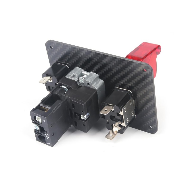 Carbon Fiber 12V 3in1 Ignition Switch Panel Push Button Start Toggle gallery