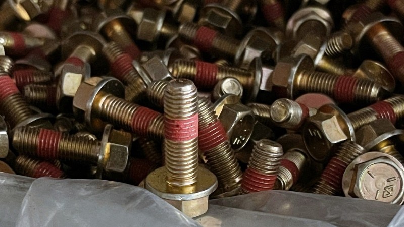 5/16-24 Fine Thread Grade 8 Flange Bolts-Zinc Plated