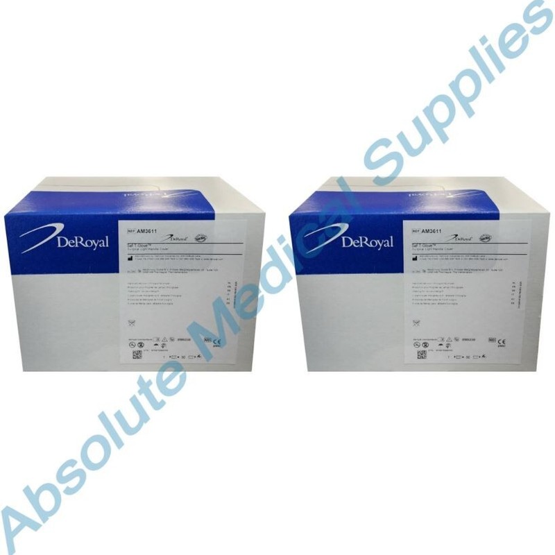 *100-Packs* DeRoyal Saf-T-Glove Surgical Light Handle Cover Sterile AM3611