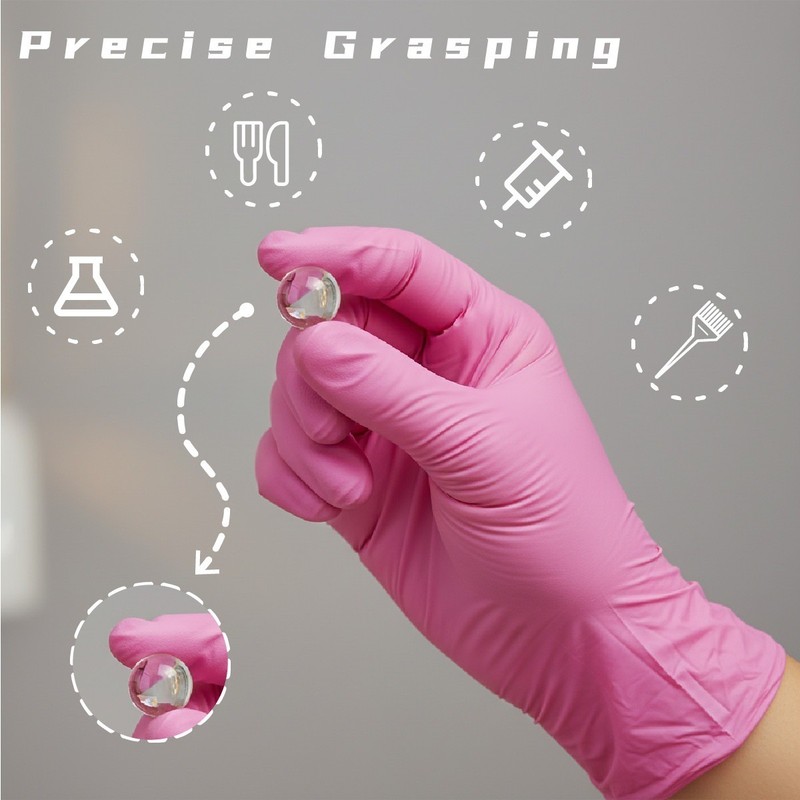 100 Pcs Disposable Nitrile Gloves Latex Free Food Grade Cleaning Work Pack gallery