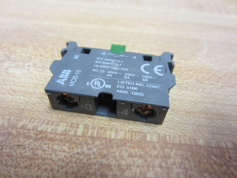 ABB MCB-10 Contact Block MCB10 1SFA611610R1001 (Pack of 3) gallery
