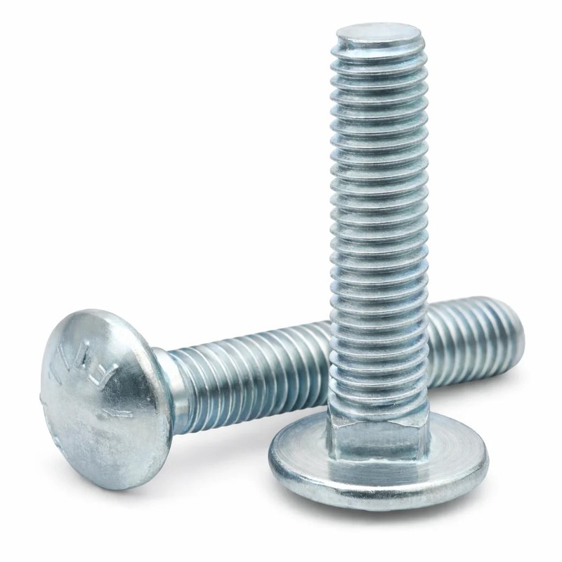 BULK BOX! 5/8″-11×7″ 6″ Thd Carriage Bolts A307 Grade A Zinc CR+3 75pcs