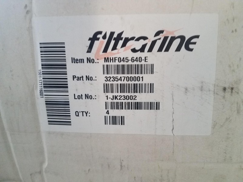 1 Count Filtrafine MHF045-640-E Part# 32354700001 Filter