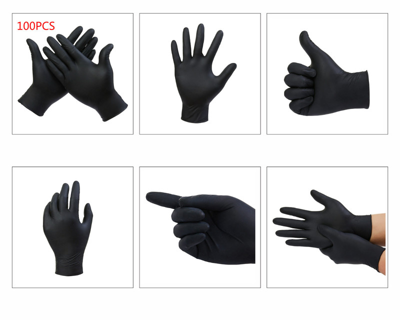 First Glove Black Industrial Disposable Nitrile Gloves 6 Mil Latex & Powder Free gallery