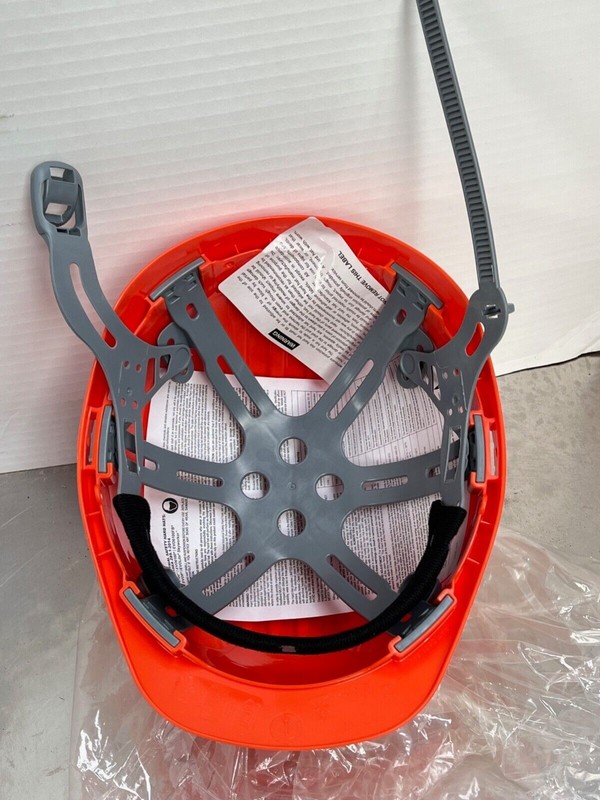 10 new JSP Evolution 6121 Bright Orange, 6-Pt Suspension Hard Hat Safety Helmets gallery