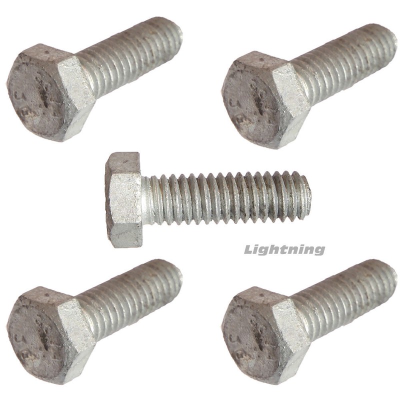 Hex Cap Screw Hot Dipped Galvanized Steel Bolts W/Nuts 1/4-20X1-1/2″ Qty 25