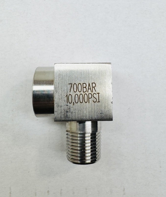 RokSolid 3/8" Street Elbow FZ1616 Enerpac Style Fitting 10000 PSI High Pressure gallery