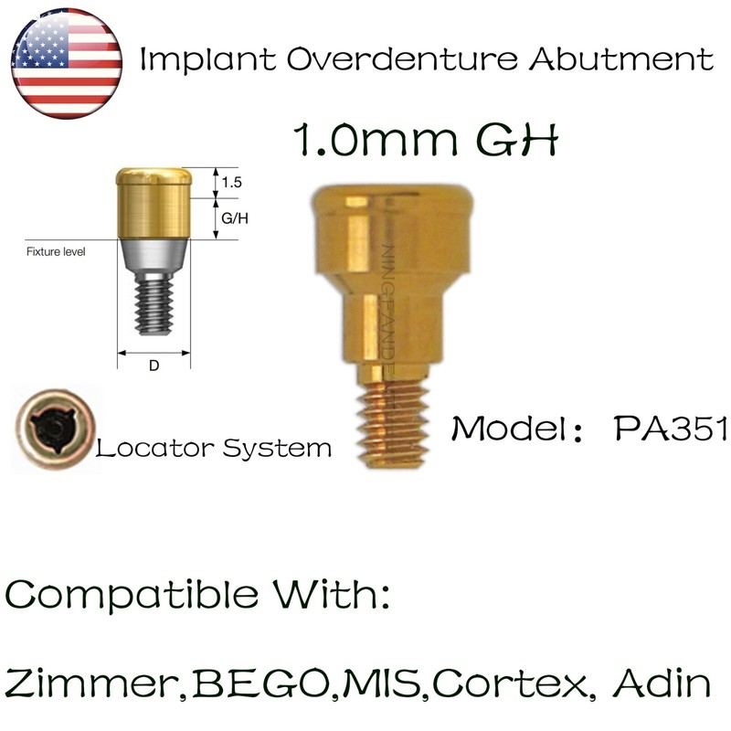 US Locator Tapered Abutment 1-5.0mm height for Zimmer TSV3.5 Mis Adin Implants gallery