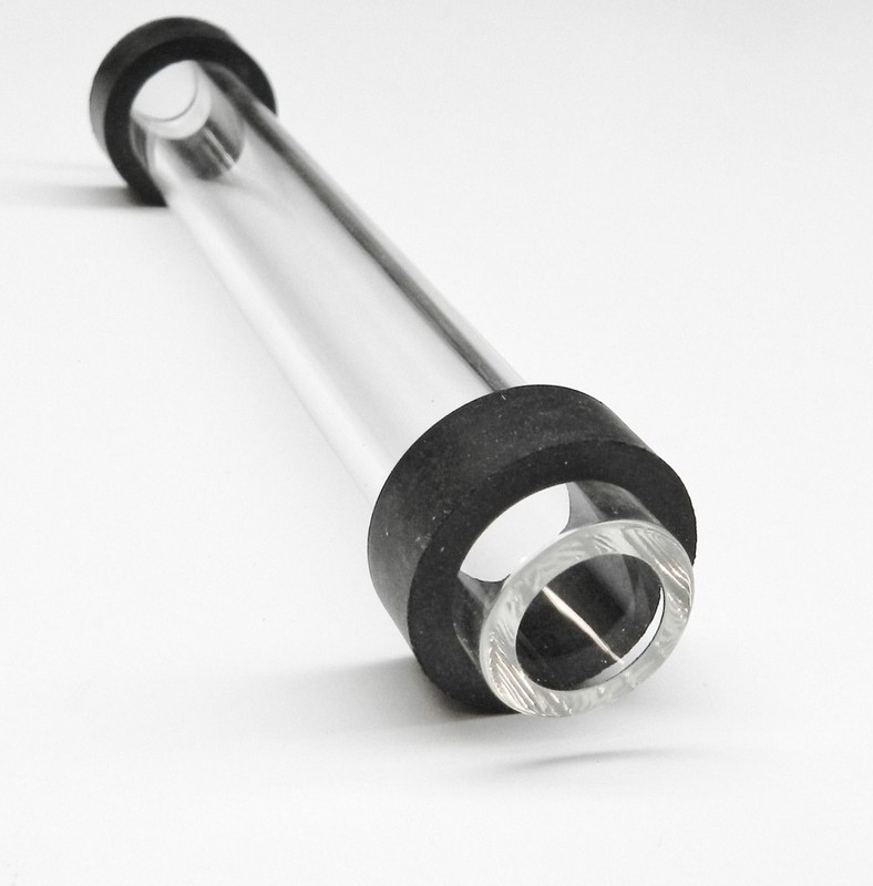 Steamer Sight Glass 10.5" Tube Replacement Boiler Water Level Gauge w/2 Washers gallery