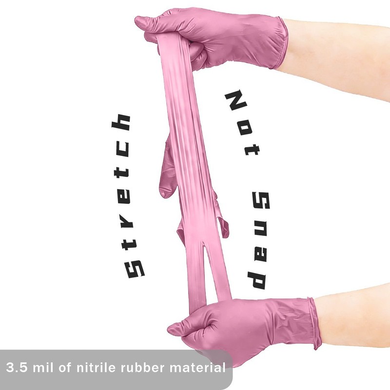 100 Pcs Disposable Nitrile Gloves Latex Free Food Grade Cleaning Work Pack gallery
