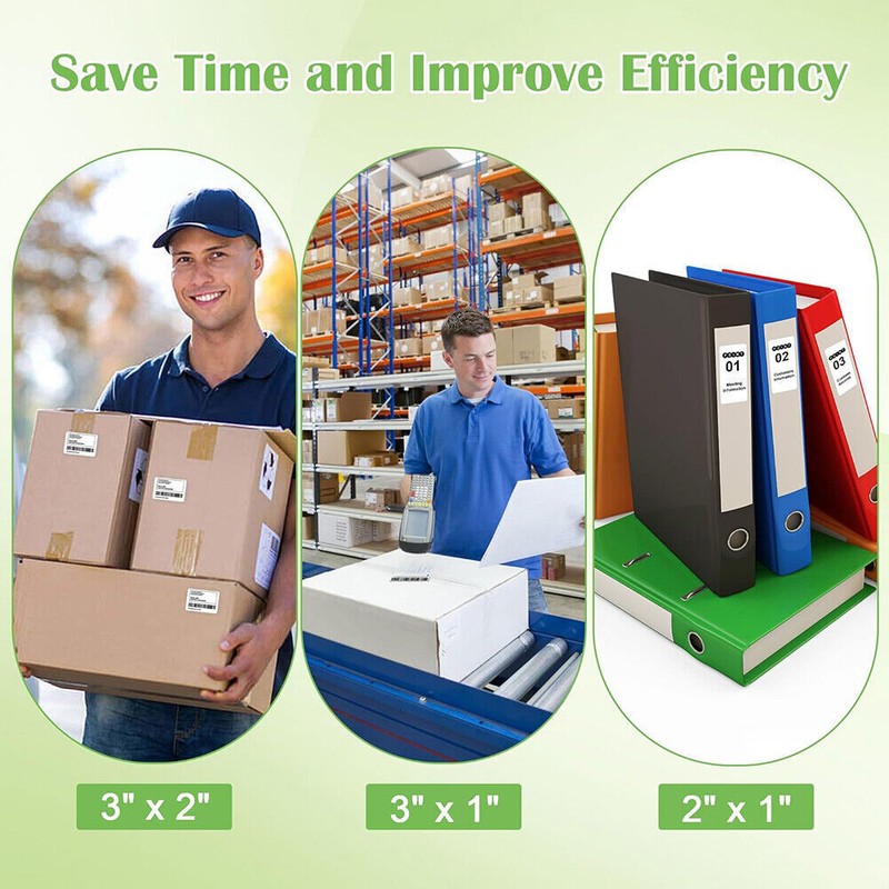 Direct Thermal Shipping Label 4x6 2x2 3x2 4x3 3x1 2.25x1.25 For Zebra Printer gallery