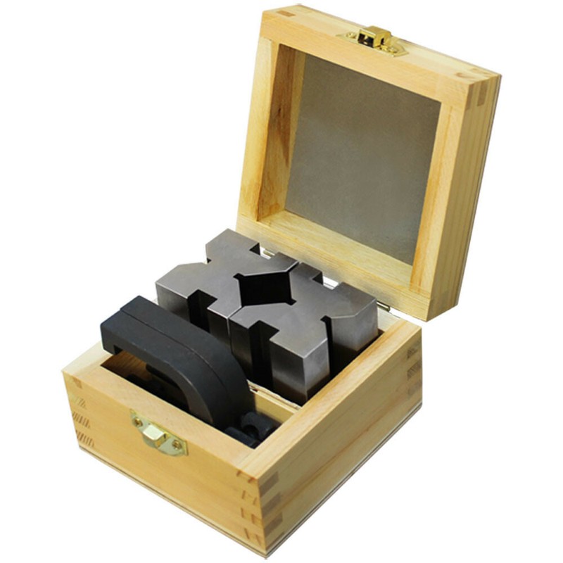 1-5/8″ x 1-3/4″ x 2-3/4″ V Block & Clamp Set Steel Gauge Gage Machinist Tool