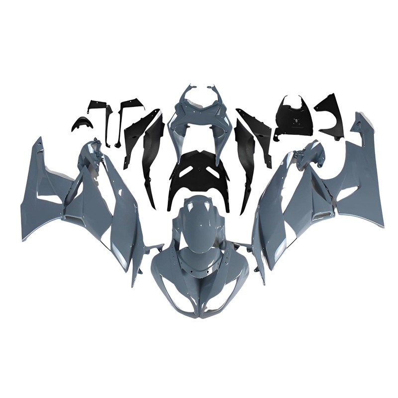 ABS Plastic Full Fairings Kit Kawasaki Ninja ZX-6R 2009-2012 Nardo Grey Bodywork