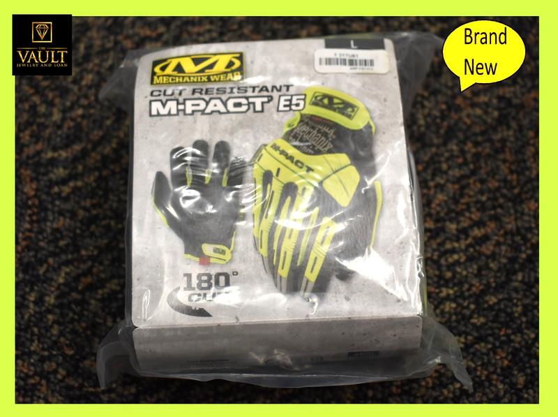 Mechanix Wear Cut Resistant M-PACT D5 High Visibility Work Gloves SMP-C91-010, L