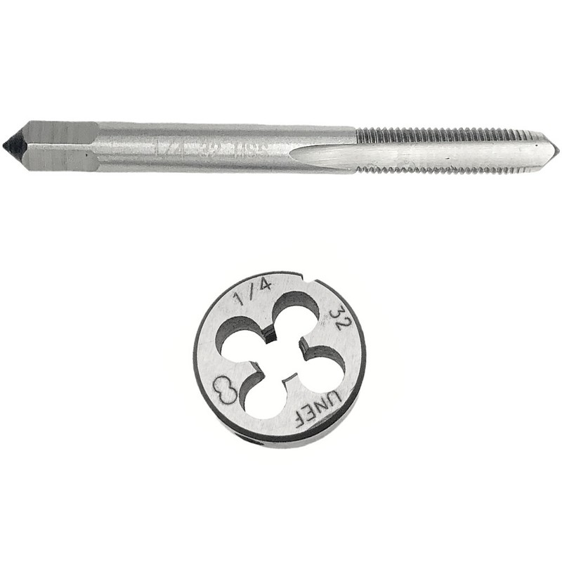 1/4-32 Tap & Die Set Right Hand 1/4»-32 UNEF Tap RH High Speed Steel 1/4 – 32