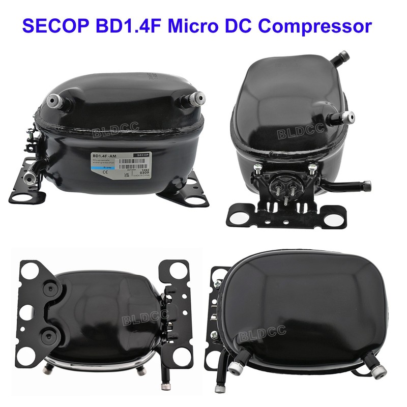 SECOP R134a BD1.4F DC Micro Compressor + DC 12V/24V 101N2040 Controller Unit Kit gallery