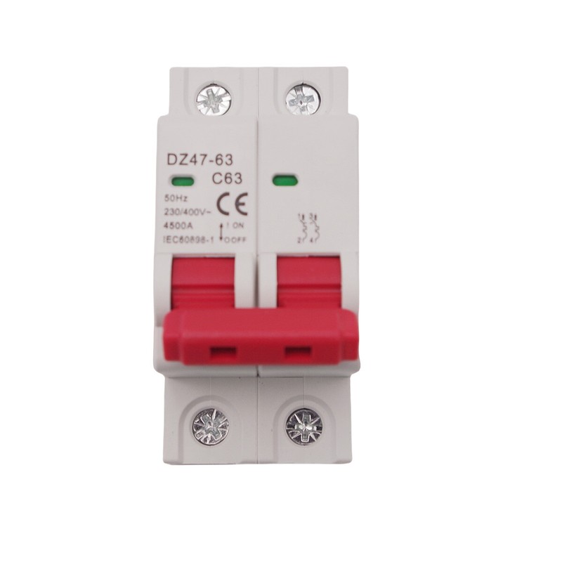 Universal Mini Circuit Breaker AC MCB 2P 4.5kA 6/10/16/25/32/40/50/63A Din Rail gallery