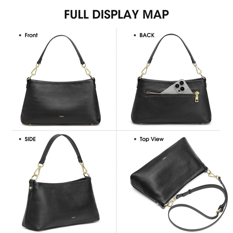 Kattee Genuine Leather Crossbody Bags for Women 2026 Trendy, Small Tote Purse... gallery