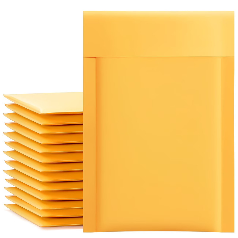 4X7 Kraft Bubble Mailer Padded Envelopes Self Seal Shipping Bags Packaging gallery