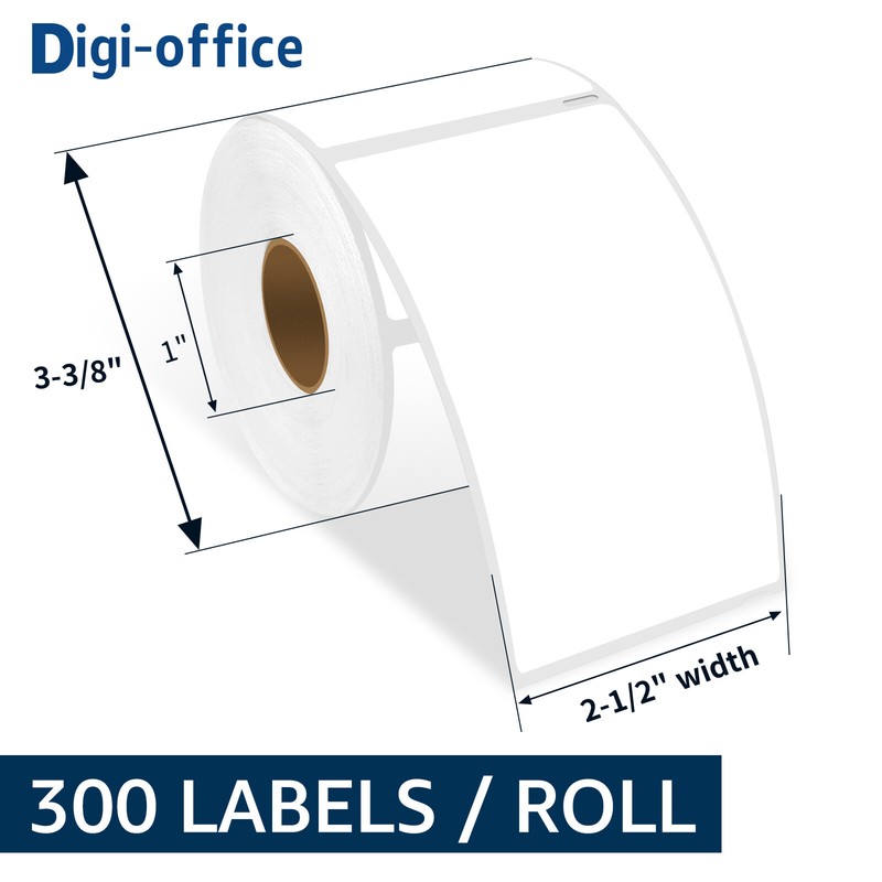 2-5/16" x 4" White Shipping Labels for Dymo 30256 LabelWriters XL/XL+ SE200 gallery