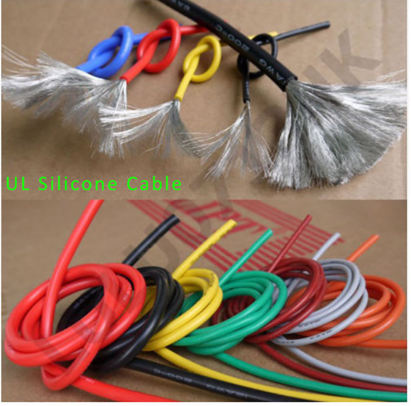 1-20 Meters Flexible Silicone Wire Cable 8/10/12/14/16/18/20/22/24/26/28/30 AWG gallery
