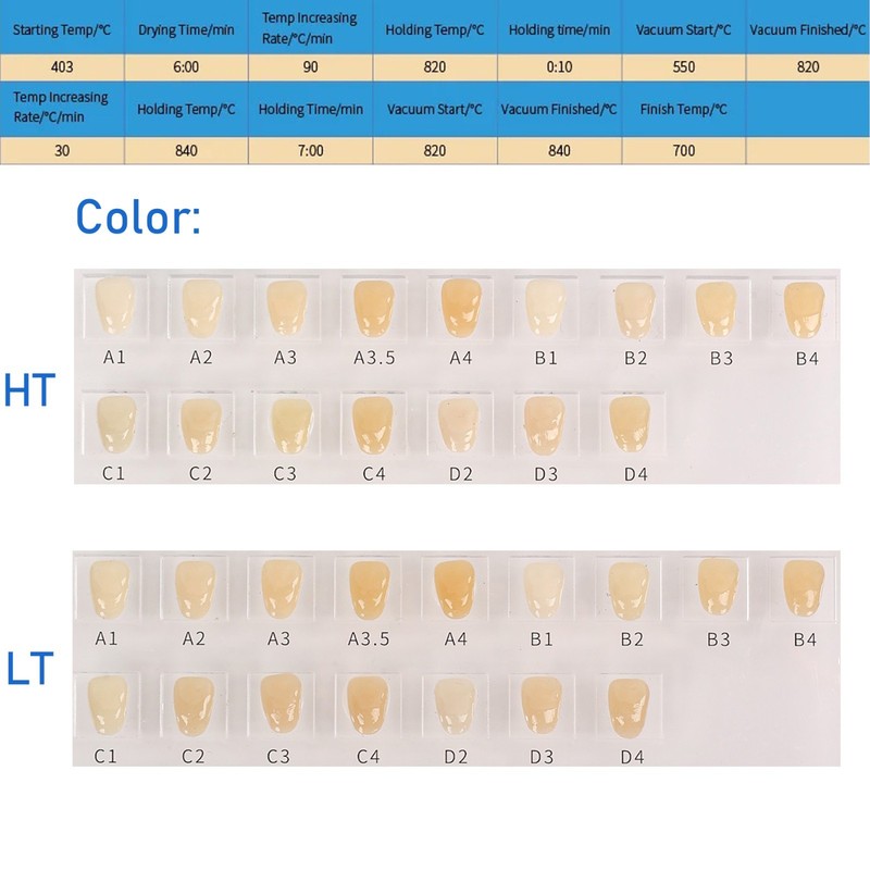 US Dental Lithium Disilicate Glass Ceramic Blocks C14 HT CAD CAM CEREC Blocks gallery