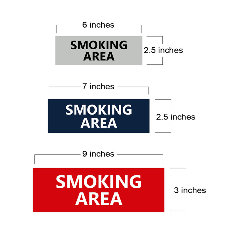Basic Smoking Area (Yellow / Black) - Small (2 x 6") gallery