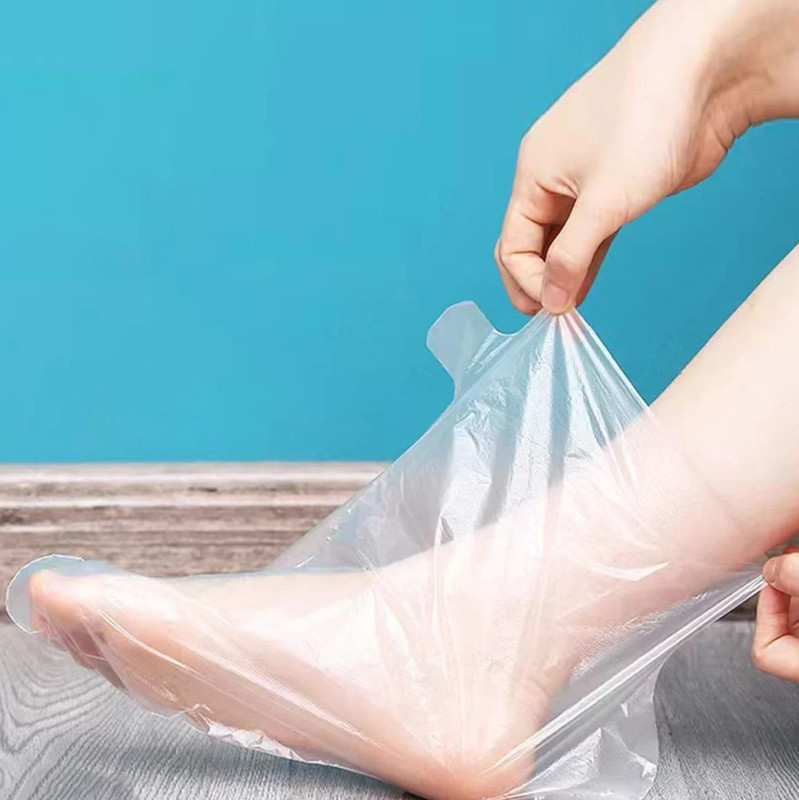 100 Pcs Disposable Foot Mask Cover Waterproof Transparent Pedicure Protection gallery