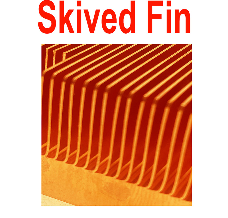 1.6 LBS Heavy Duty Pure Copper Heatsink Skiving Fin (3.5 x 3 x 1 INCH) gallery