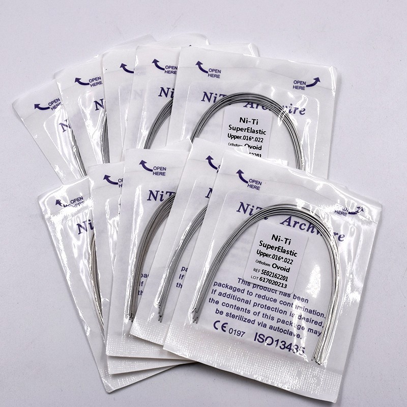 Dental Ortho Niti Super Elastic Rectangular Round Arch Wire Ovoid/Square/Natural gallery