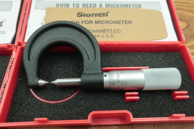 Starrett 210AP Screw Thread Comparator Micrometer Special Order Carbide Tips gallery