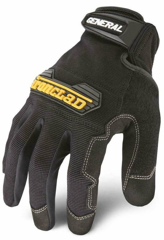 Ironclad Black Mechanics General Utility Work All Purpose Gloves GUG XS S M L XL