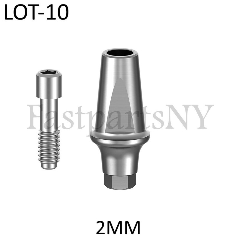 lot x 10 Straight Abutment Megagen AnyRidge D 5 mm conical compatible 2 mm