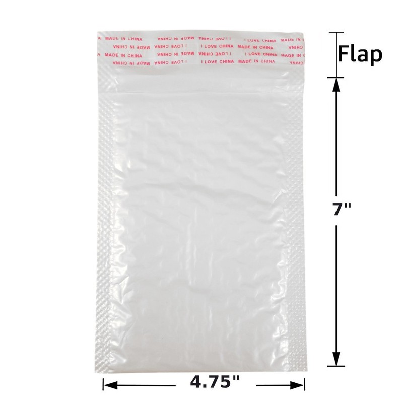 Bubble-Lined Mailers 7" x 4.75" Padded Shipping Envelopes Self-Seal 500 pack gallery