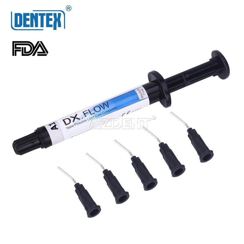 Dental Flujo medio de resina compuesta curado por luz fluida A1/A2/A3 3g/Syring gallery