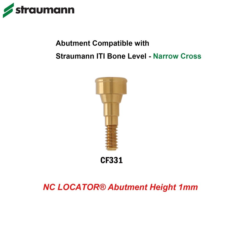 Dental Overdenture Locator Ti Abutment For Straumann Bone level Crossfit NC RC gallery