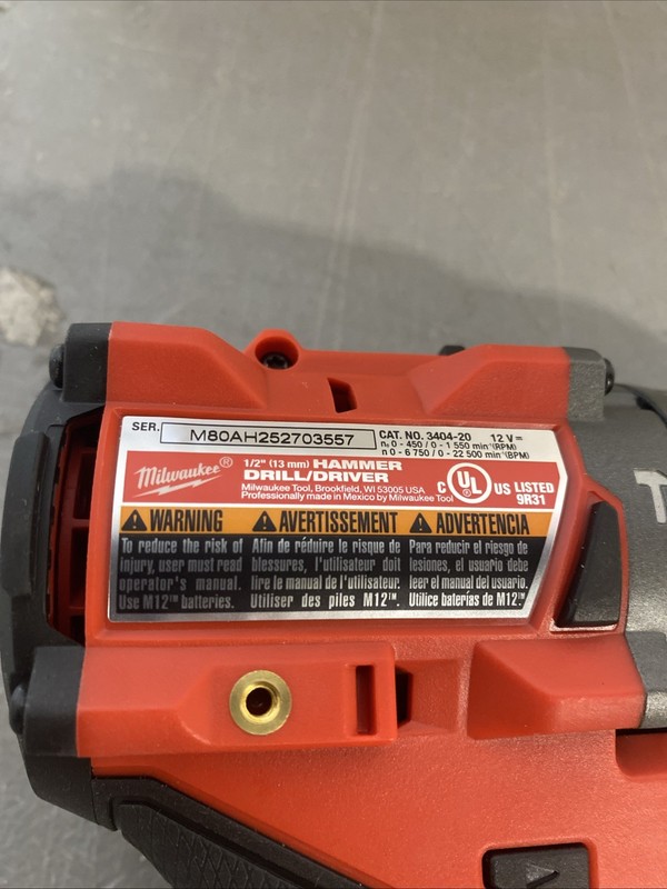 Milwaukee M12 FUEL 1/2 Inch Hammer Drill/Driver 3404-20 gallery