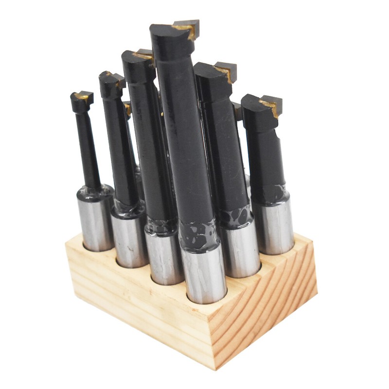 3/4" BORING BAR SET PRO QUALITY 12 PCS CARBIDE TIPPED BARS 3/4" SHANK LATHE TOOL gallery