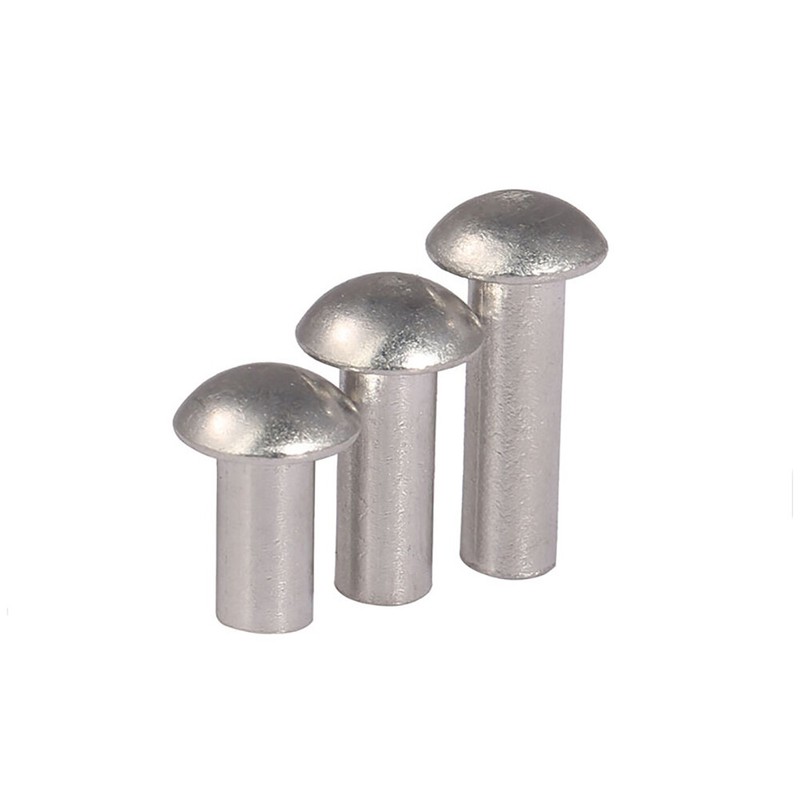 3mm 4mm 5mm 6mm Solid Aluminium Half Round Head Rivets Dome Rivet M3 M4 M5 M6 gallery