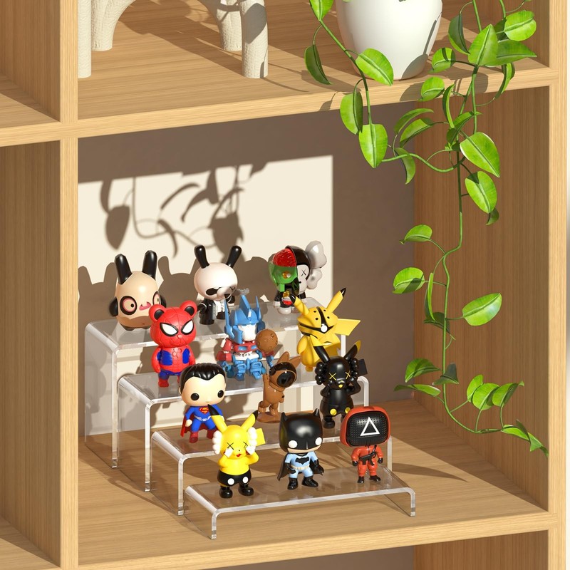 HeavyDuty Acrylic Display Risers 7 Inch 8 Inch Clear 6 Pcs for Collection gallery