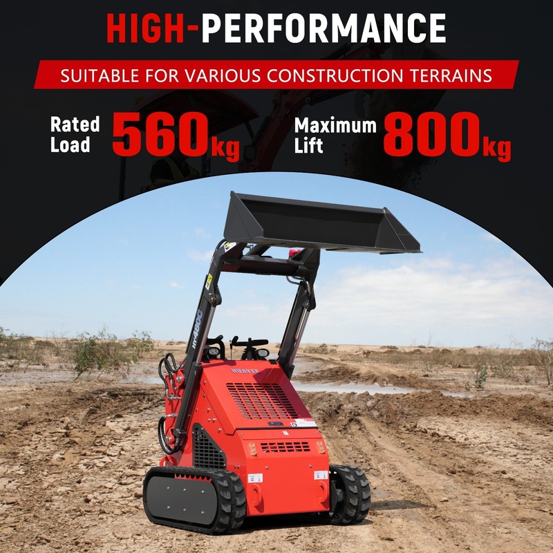 HUAYEE Free Shiping Crawler Mini Skid Steer Loader with EPA 23HP Engine in USA gallery