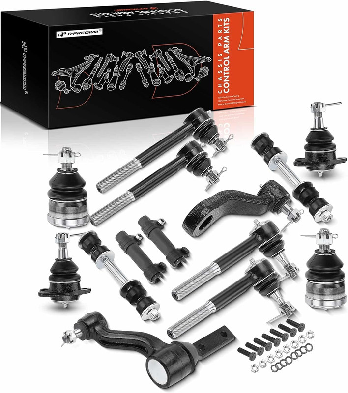 14PCS Front Suspension Kit for Chevy GMC C1500 C2500 Control Arm Tie Rod 1988-91