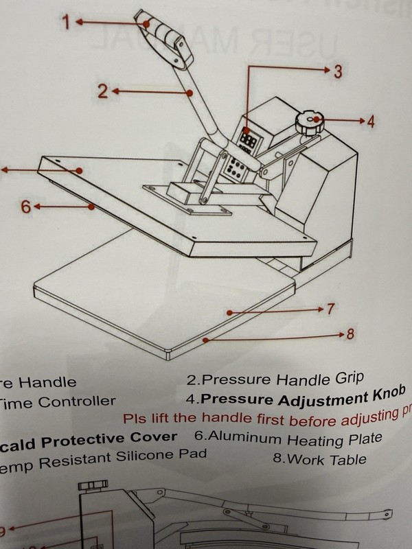 PlanetFlame Heat Press 15x15 inch Industrial Quality Sublimation Heat Press, ... gallery