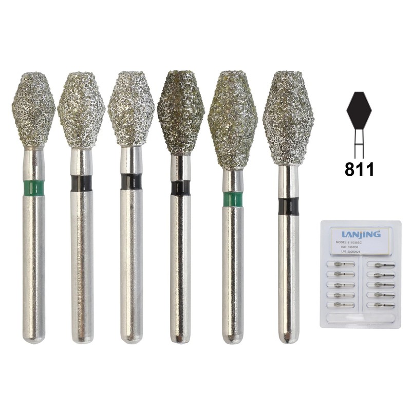 Wave Dental Carbide Bur FG Diamond Burs Football Pear Round End Taper High Speed gallery