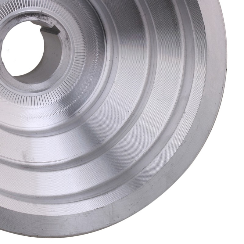 V-Type Five Step Belt Pulley for A Type V-belt Timing Belt Silver 4MM Aluminum gallery