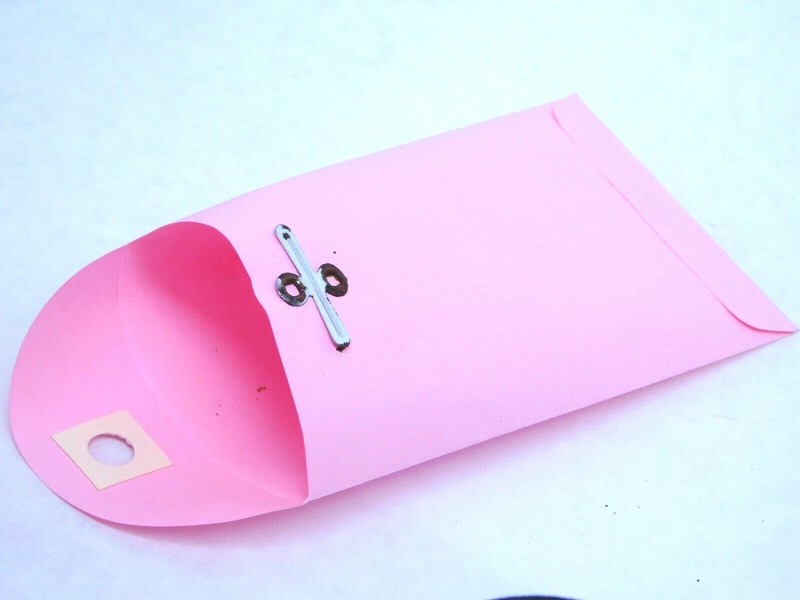 #5-1/2 Business Coin Metal Clasp Envelopes (3-1/8" x 5-1/2") - 32lb. Pink (GI) gallery