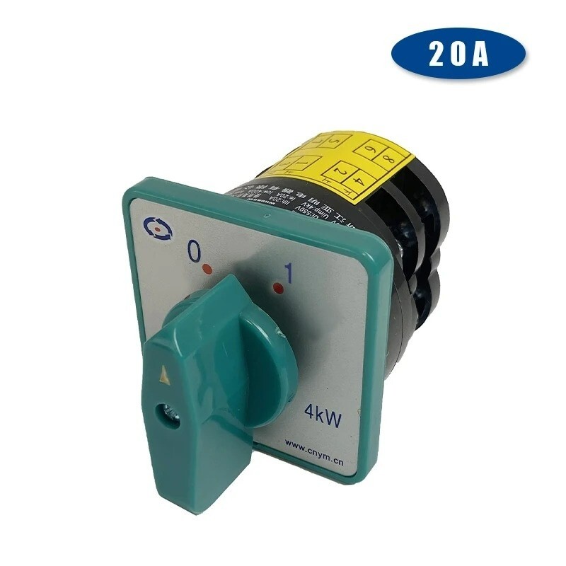 Cam Switch Changeover 20A 4KW 2Position 2 Level 8 Screw Terminal Rotary Selector gallery