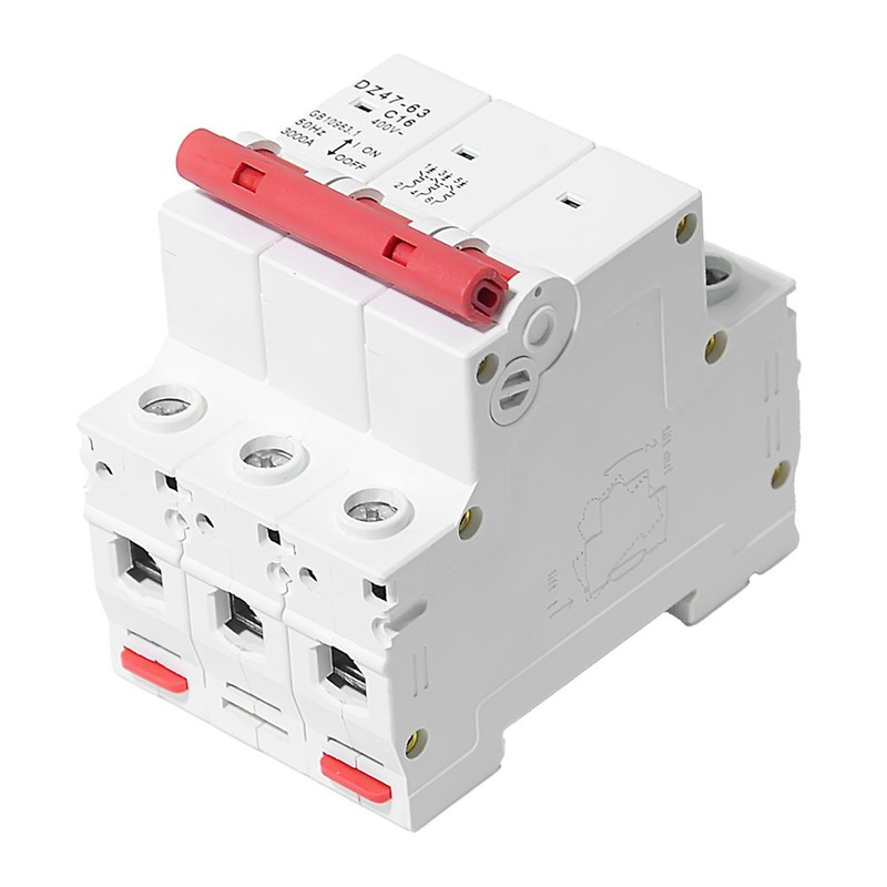 Type-C 3Pole 16AMP AC Mini Circuit Breaker MCB GYM8 4.5kA Din Rail 240V/480V gallery