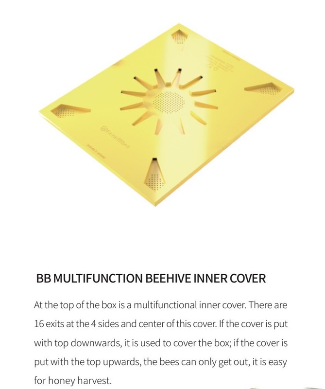 BeeHive Plastic Langstroth Size ,3 layers INSULATED Plastic Beehive (OPEN BOX) gallery